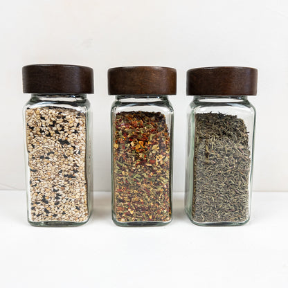 Square Glass Spice Jar – 120ml | RICO