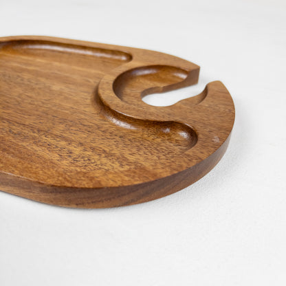 Wine Glass Holder Charcuterie Board 23x16 | DORADA