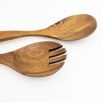 Acacia Wood Salad serving Spoon set – 26cm | DANNY