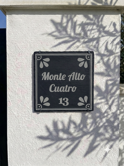 Rectangle Natural Slate House Sign | NERO