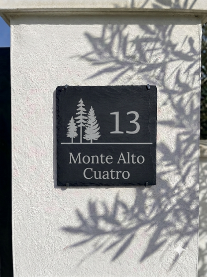 Rectangle Natural Slate House Sign | NERO