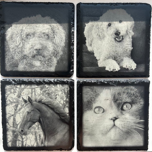 Square Natural Slate Photo Plaque | VIGO